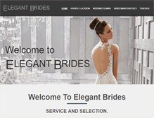 Tablet Screenshot of elegant-brides.com